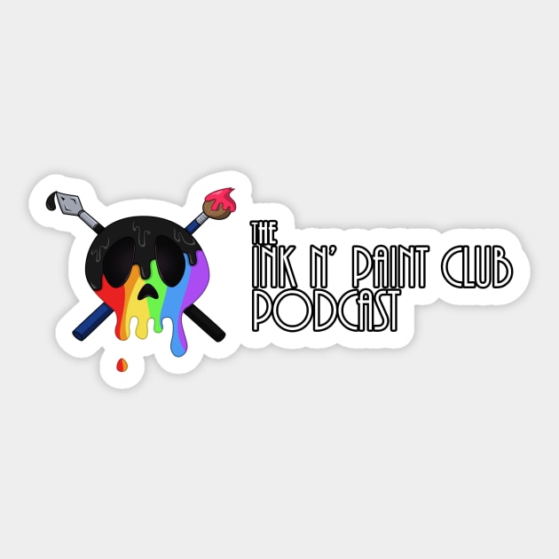 The Ink N' Paint Club Podcast Sticker by soldominotees